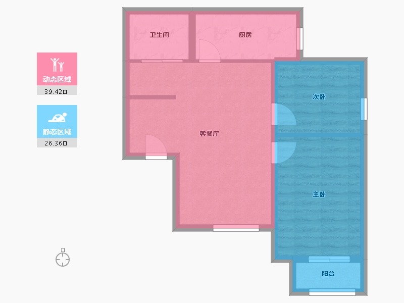 北京-北京市-广安康润家园-东区-66.56-户型库-动静分区