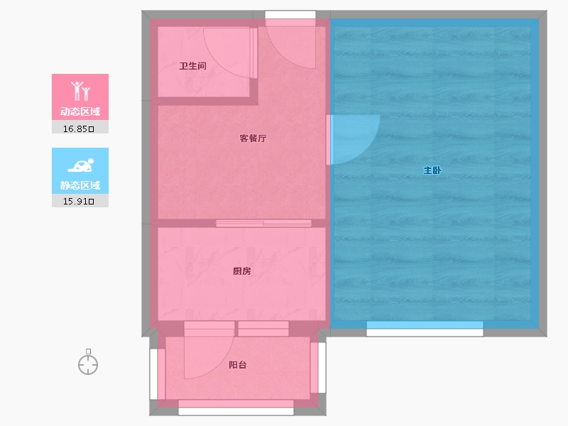 北京-北京市-劲松八区-29.60-户型库-动静分区