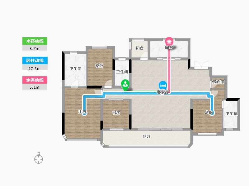 四川省-成都市-中交龙樾台-148.00-户型库-动静线