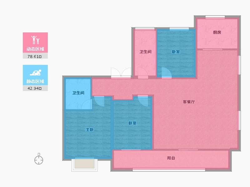 山东省-滨州市-颐和书院-110.22-户型库-动静分区