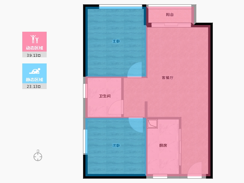 广东省-深圳市-京基宸悦府·芯悦club-56.22-户型库-动静分区