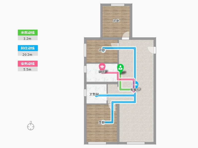 新疆维吾尔自治区-乌鲁木齐市-绿城·理想之城-92.46-户型库-动静线