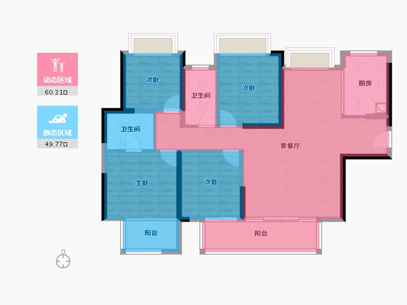 福建省-泉州市-建发·缦云-99.00-户型库-动静分区