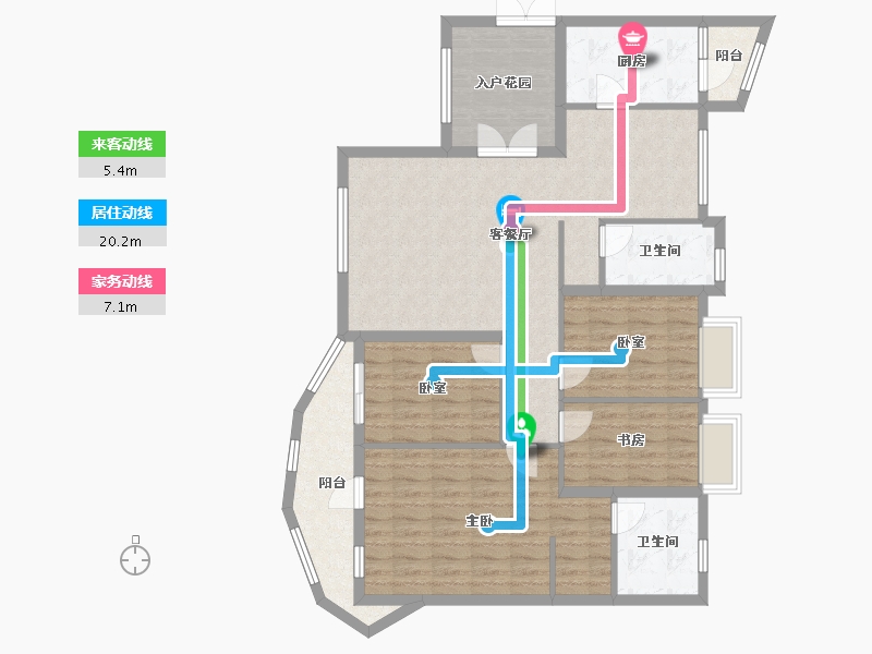 广东省-深圳市-阳光带海滨城-二期-116.41-户型库-动静线