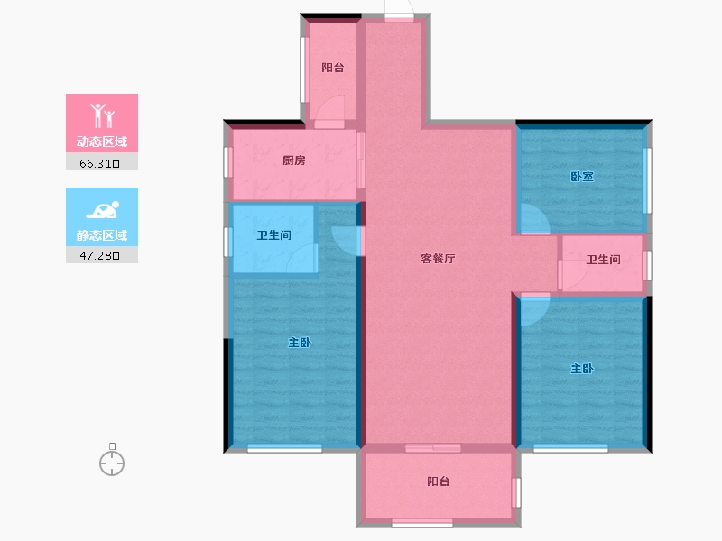 广西壮族自治区-贵港市-盛世悦城-135.00-户型库-动静分区