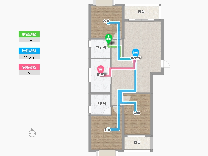 安徽省-铜陵市-德森广场-93.38-户型库-动静线