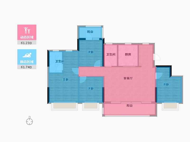 浙江省-杭州市-建发杭地发展云城之上-111.20-户型库-动静分区