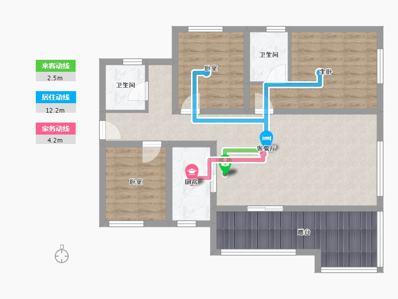 四川省-成都市-盛世天玺-88.90-户型库-动静线