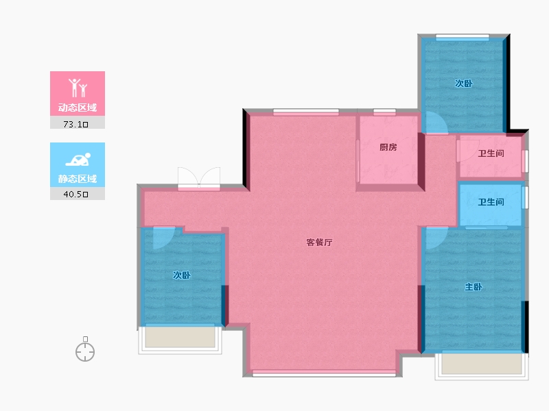 河北省-邢台市-天一名著-103.33-户型库-动静分区