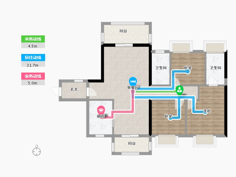 广东省-阳江市-清华苑-96.80-户型库-动静线