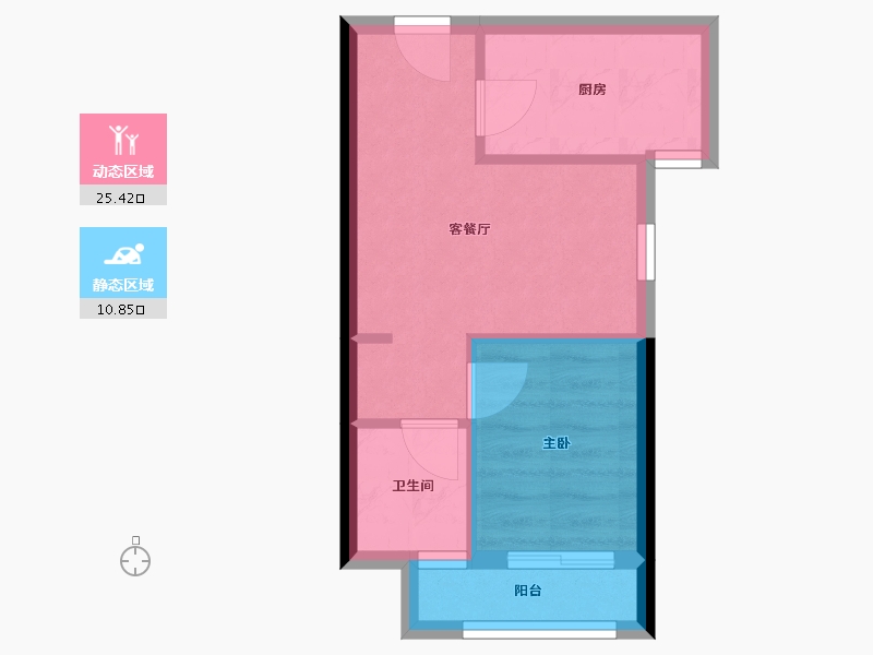 广东省-深圳市-京基宸悦府·芯悦club-31.84-户型库-动静分区