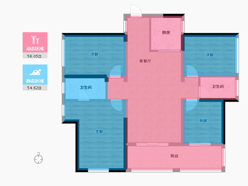 广西壮族自治区-南宁市-江南中交公园学府-85.00-户型库-动静分区