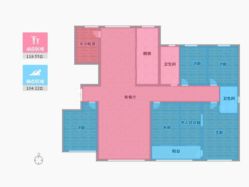 山东省-潍坊市-九龙山翠雨园-204.00-户型库-动静分区