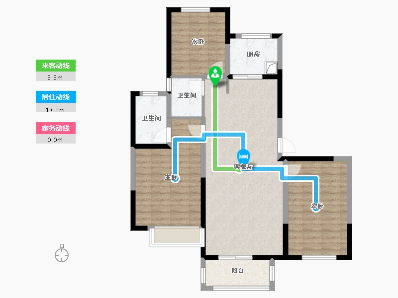 河南省-许昌市-新龙华庭-99.00-户型库-动静线