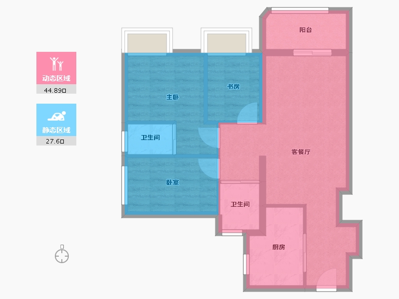 广东省-东莞市-松山湖科学城国际人才社区-64.33-户型库-动静分区