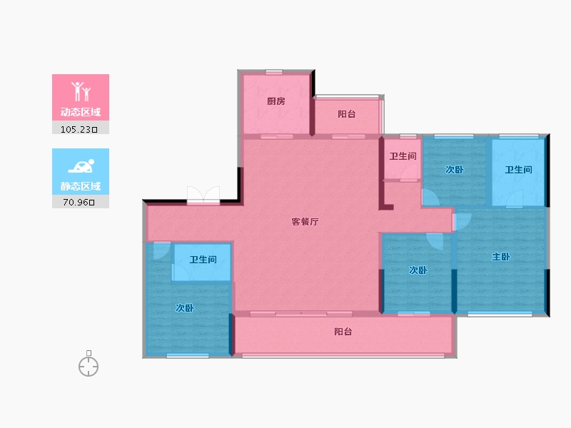 四川省-成都市-高投新川锦萃-160.73-户型库-动静分区