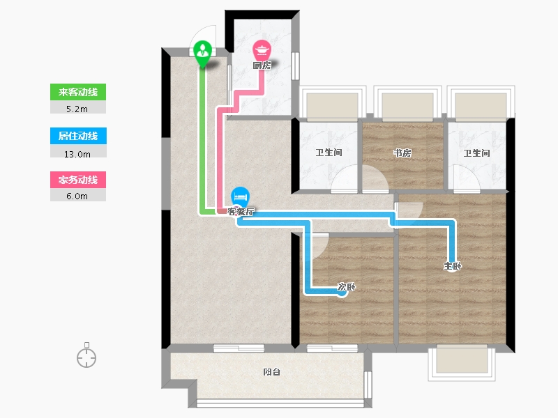 湖北省-武汉市-武昌首府-79.57-户型库-动静线