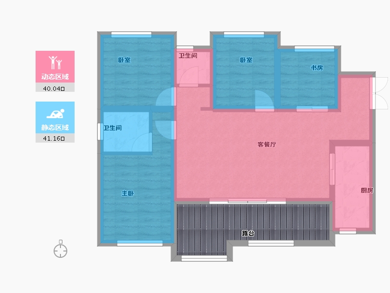 四川省-成都市-盛世天玺-83.08-户型库-动静分区