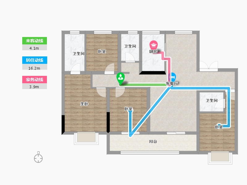 陕西省-汉中市-怡境泊居-110.13-户型库-动静线