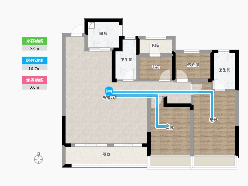 浙江省-温州市-荣安汇学府-98.92-户型库-动静线