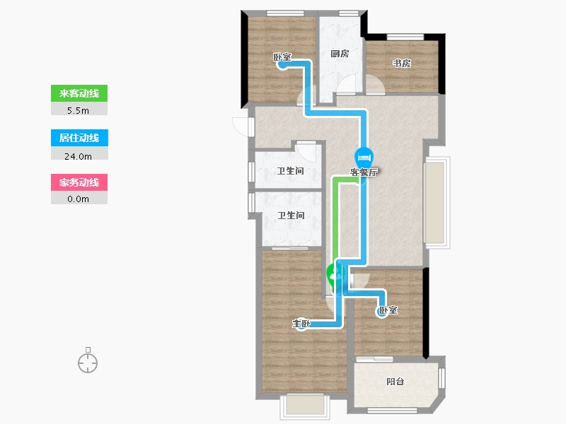 浙江省-宁波市-铁建·明贤府-100.01-户型库-动静线