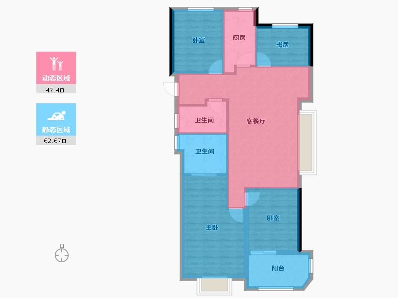 浙江省-宁波市-铁建·明贤府-100.01-户型库-动静分区