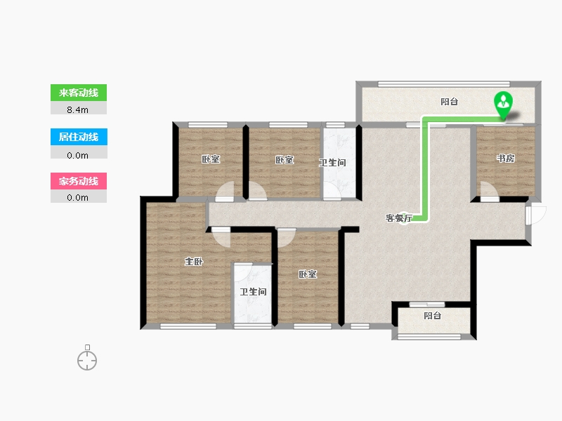 广西壮族自治区-南宁市-中交公园学府-129.12-户型库-动静线