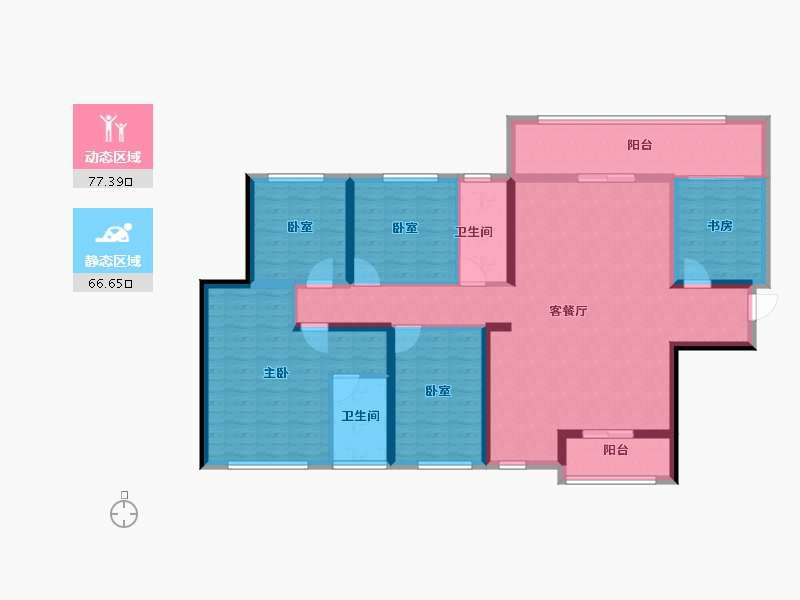 广西壮族自治区-南宁市-中交公园学府-129.12-户型库-动静分区