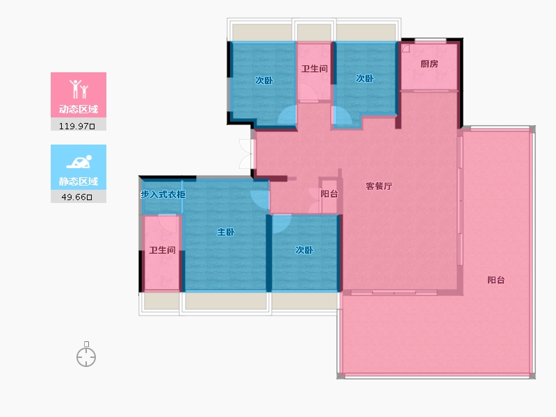 江苏省-宿迁市-政通·清华别院-155.00-户型库-动静分区