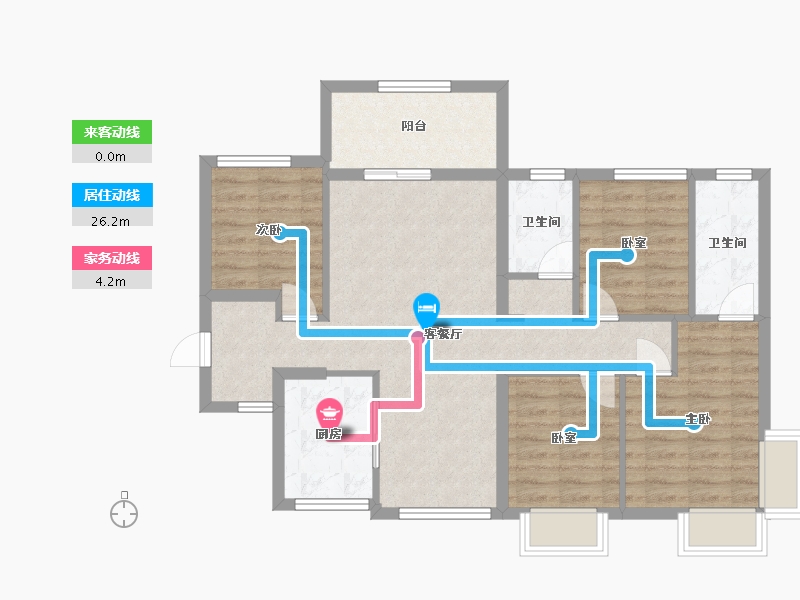 广东省-深圳市-满京华·金硕和府-88.67-户型库-动静线