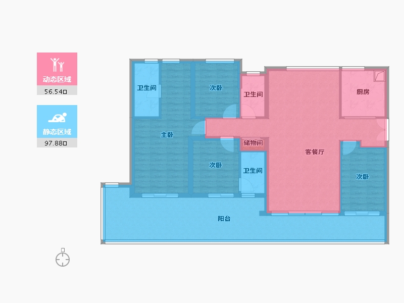 福建省-福州市-建发灏云-140.00-户型库-动静分区