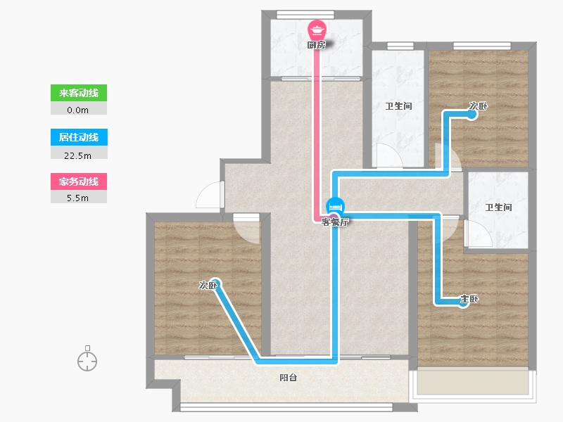 山东省-滨州市-颐和书院-92.42-户型库-动静线