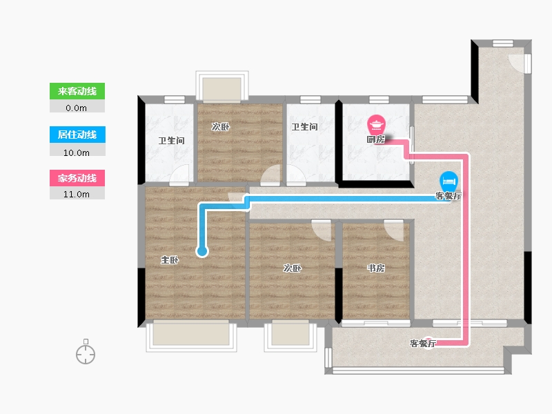 江西省-赣州市-保利·堂悦-100.00-户型库-动静线