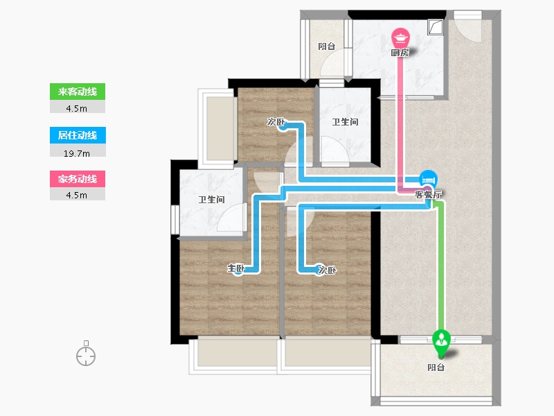 广东省-深圳市-京基璟誉府-66.63-户型库-动静线