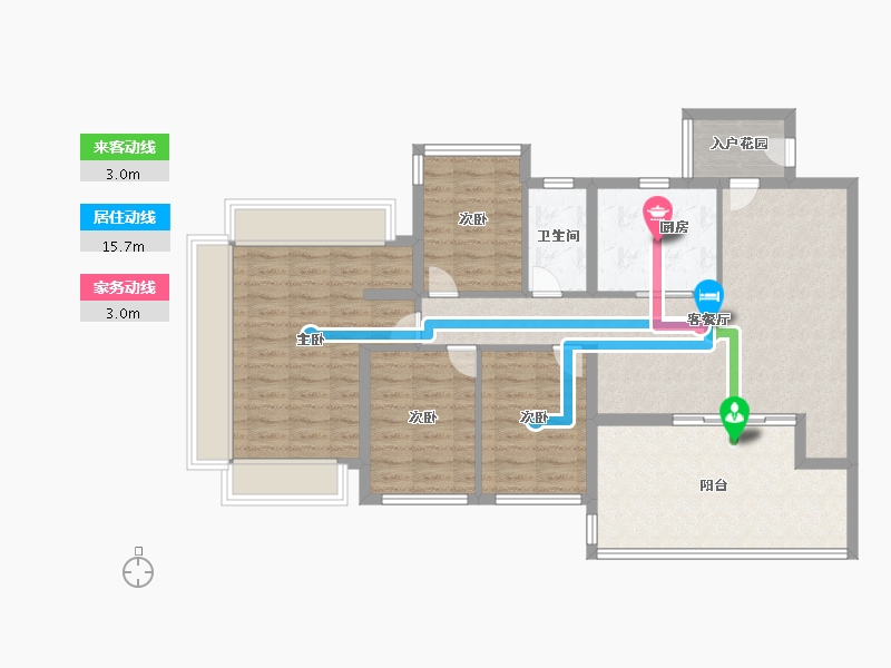 广东省-广州市-能建·天河麓誉府-100.00-户型库-动静线