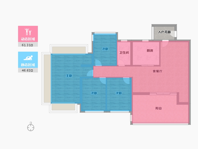 广东省-广州市-能建·天河麓誉府-100.00-户型库-动静分区