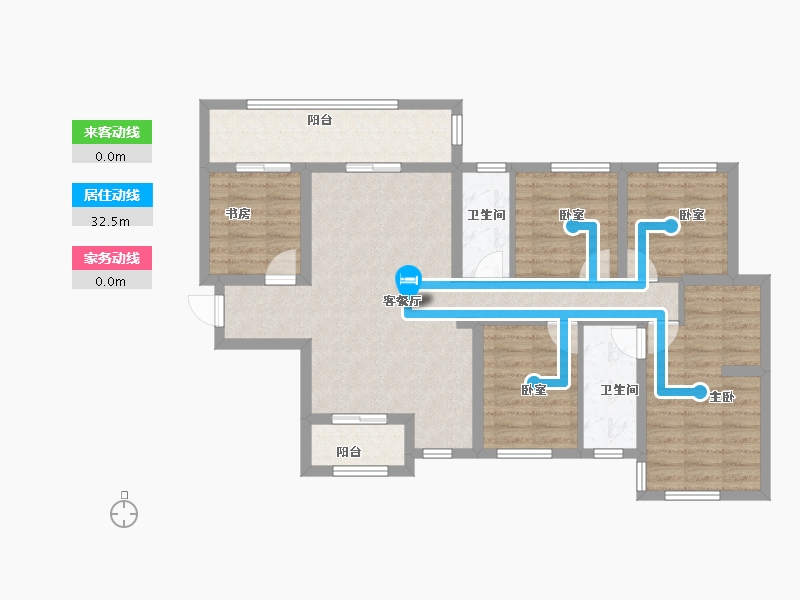 广西壮族自治区-南宁市-中交公园学府-96.95-户型库-动静线