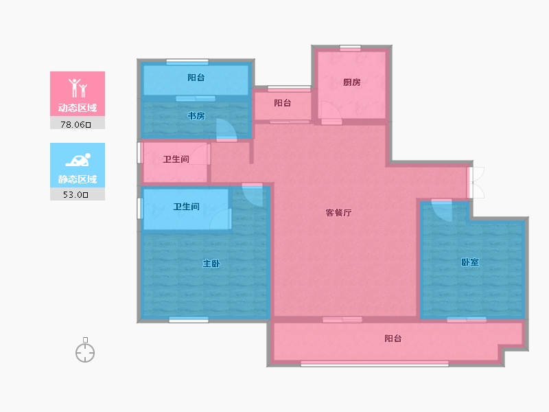 江西省-九江市-荷塘新村-116.00-户型库-动静分区