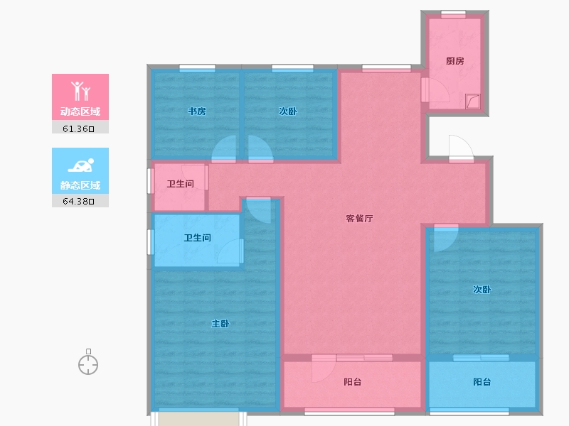 山东省-德州市-德达壹号院-112.81-户型库-动静分区