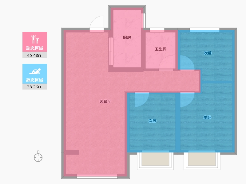 山西省-太原市-保利和悦华锦-66.00-户型库-动静分区