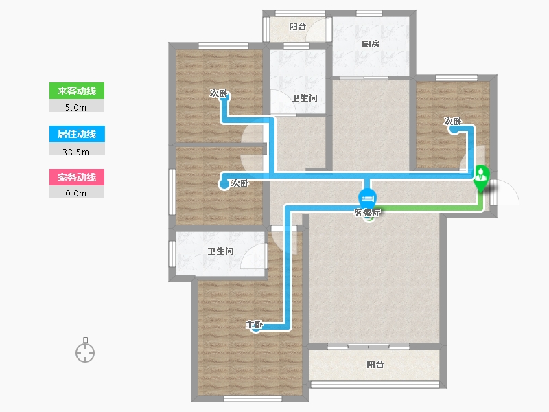 河北省-保定市-巨力尚品小区-128.00-户型库-动静线