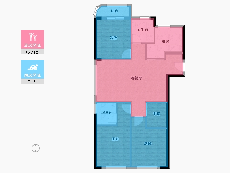 福建省-厦门市-同安区七星湾TOD-79.57-户型库-动静分区