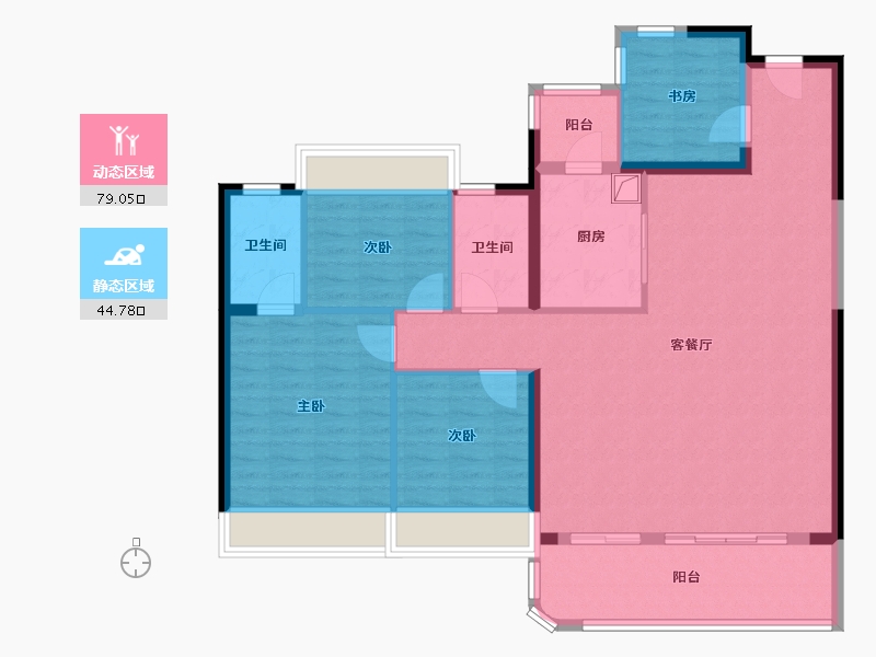 广东省-汕头市-海怡半岛-114.40-户型库-动静分区