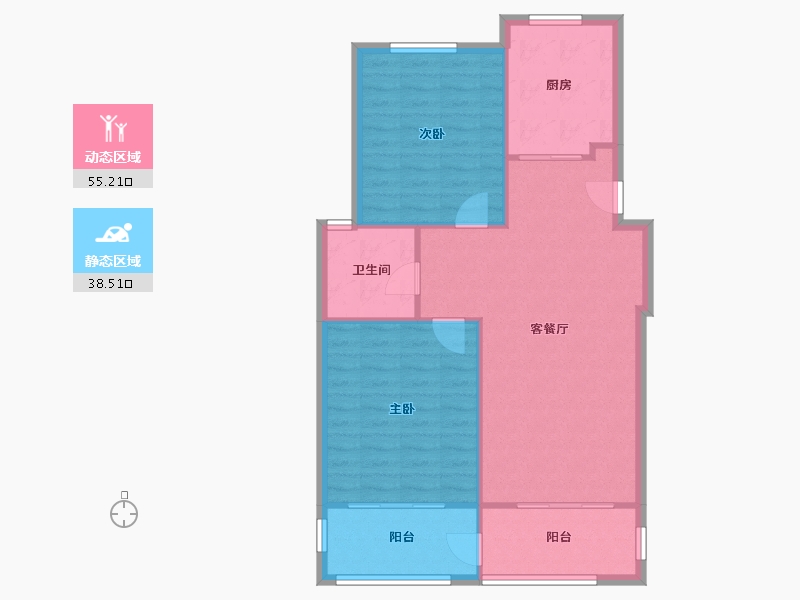 江苏省-南京市-仙龙湾山庄-111.70-户型库-动静分区