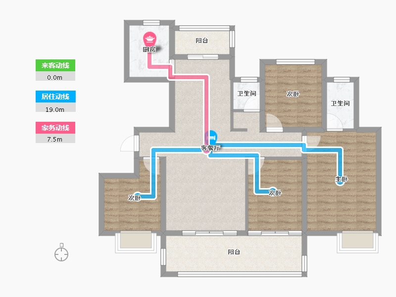 江西省-上饶市-恒丰明月府-104.00-户型库-动静线