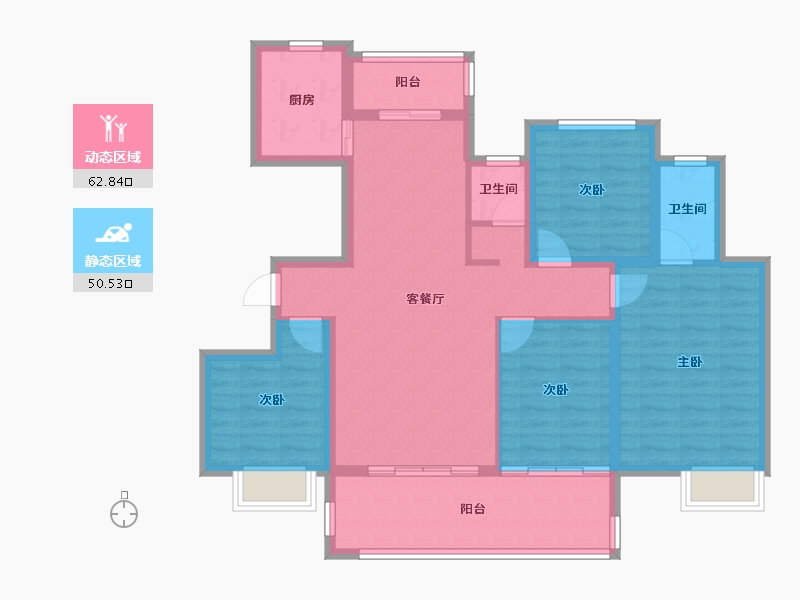 江西省-上饶市-恒丰明月府-104.00-户型库-动静分区