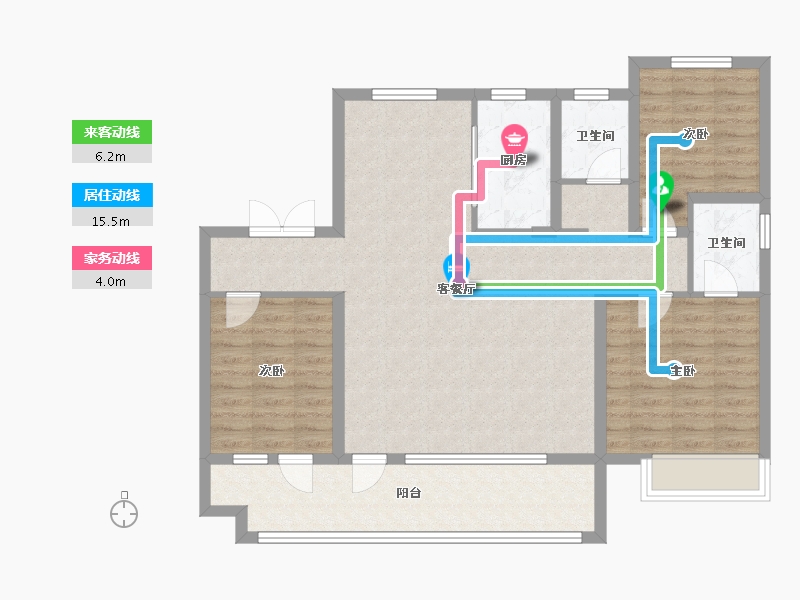 山东省-德州市-夏津阳光意境-108.00-户型库-动静线