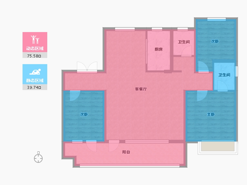 山东省-德州市-夏津阳光意境-108.00-户型库-动静分区