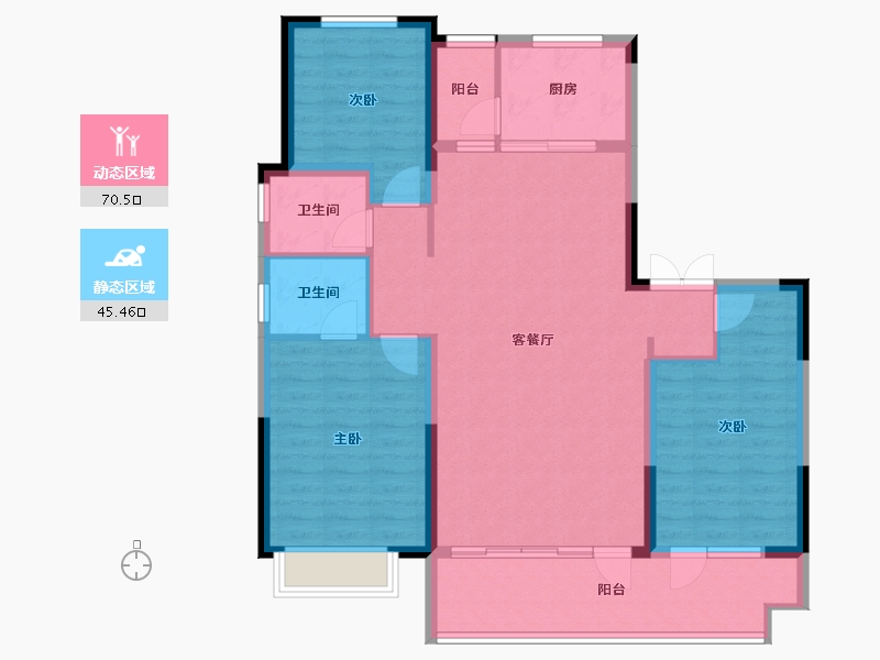 山东省-枣庄市-界群 瑞府-114.40-户型库-动静分区