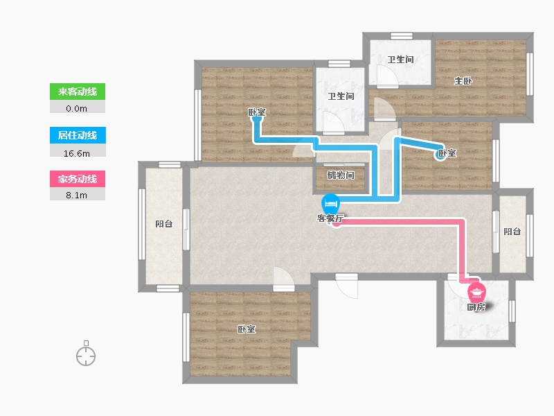 江西省-九江市-塔下小区-115.20-户型库-动静线